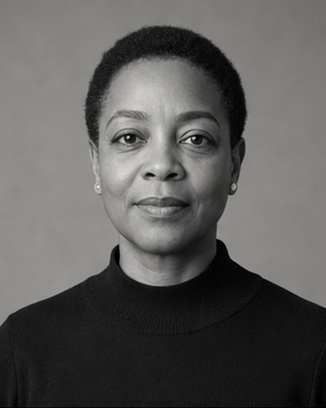 Illustrated portrait of Amara Voss